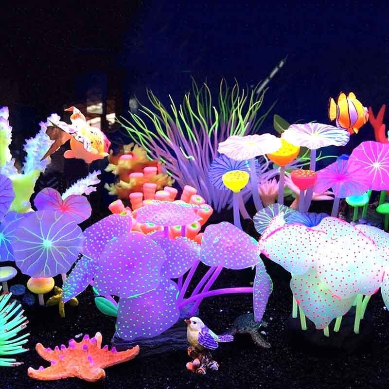 Aquarium Plant Live - Силиконовые светящиеся искусственные растения для аквариума: