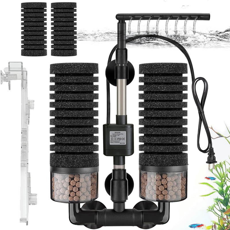 Aquarium Planted Filter - 3-в-1 зажим на фильтре электропитания, губка,